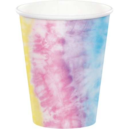 Creative Converting Tie Dye Party Paper Cups, 9oz, 96PK 350528